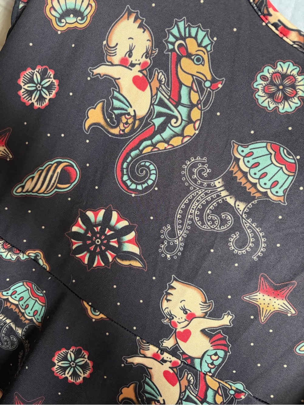 Black Kewpie -Print Fit & Flare skater Dress - Picture 2 of 4